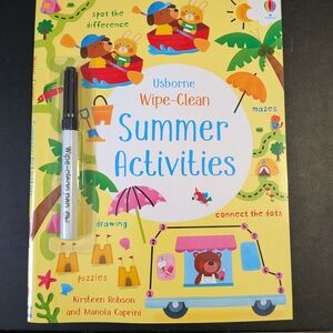 Usborne Wipe-Clean Summer Activities Book